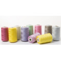 Raw White&Dyed 100% Polyester Sewing Thread